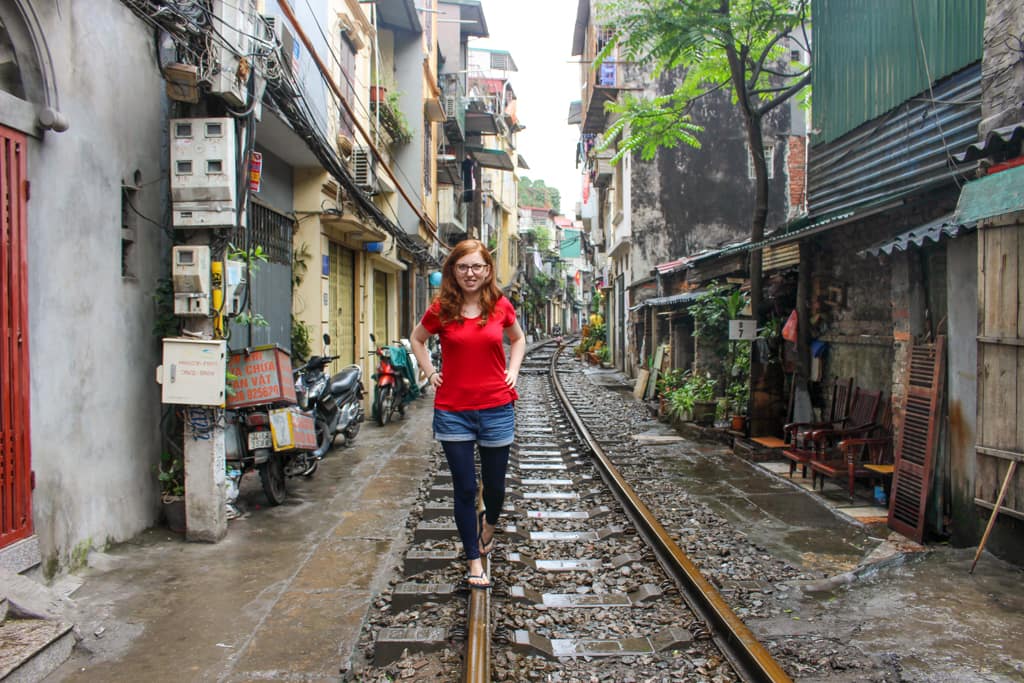 Train street, Stolica Wietnamu - Hanoi, marzec 2019 r.