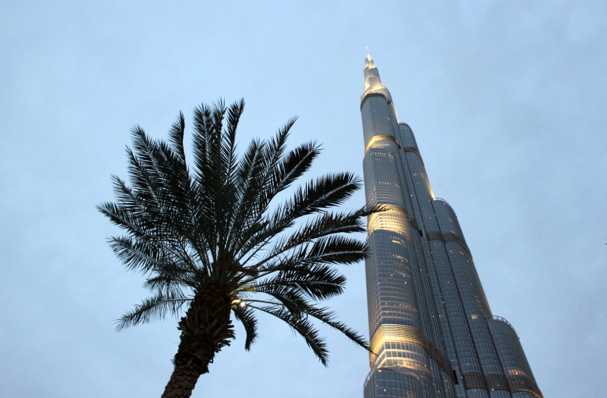 Dubaj, Burj Khalifa - najwyższy budynek świata.