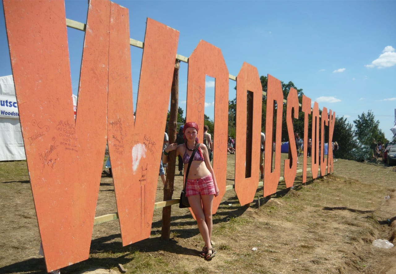 Napis Woodstock przy ASP, 2009 r. 
